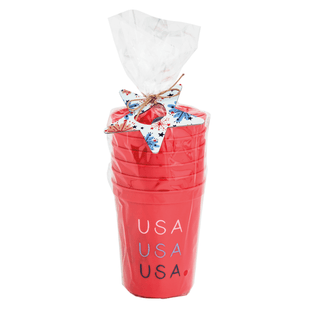 red americana party cup set