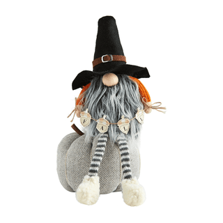 pumpkin dangle leg gnome