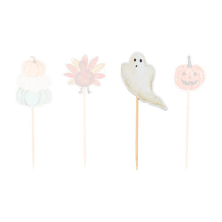 halloween inspired toothpick jar set, 24 pcs -assorted