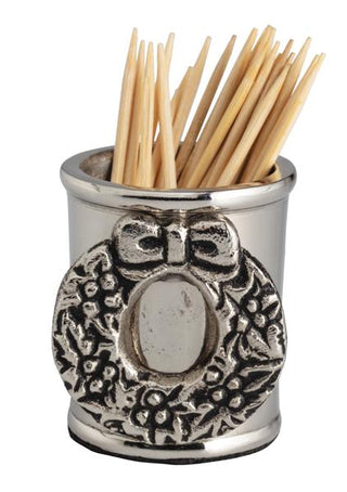 wreath xmas toothpick holder