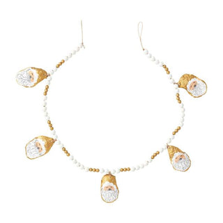 painted oyster shell garland