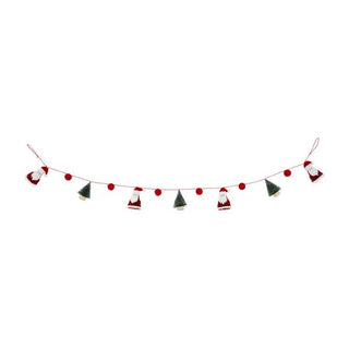 santa bottlebrush tree garland