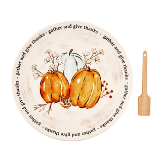 pumpkin cookie plate set