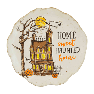 haunted house halloween platter