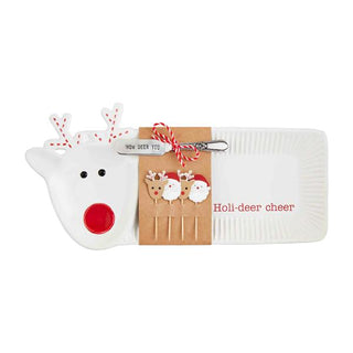 deer circa christmas hostess set