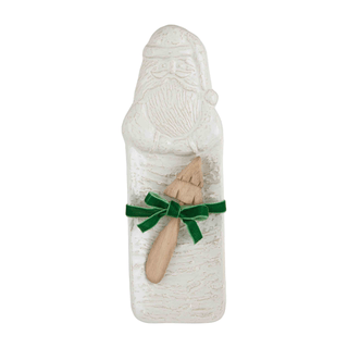white christmas santa hostess set
