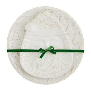 white christmas nested platter set