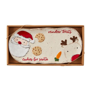 santa and reindeer treats plateter