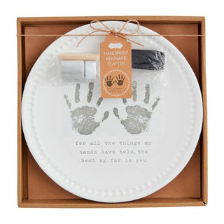 handprint keepsake platter
