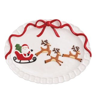 santa's sleigh platter