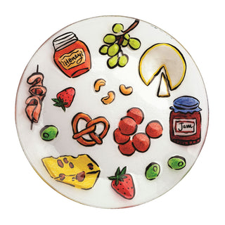 charcuterie glass platter