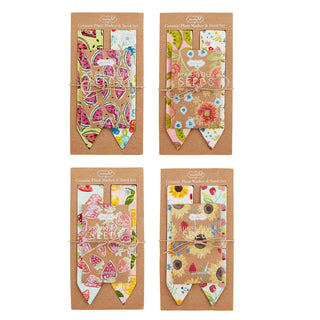 ceramic plant marker & seed set - assorted