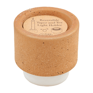 terracotta tealight taper holder