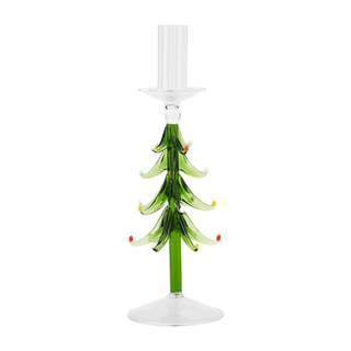 large glass tree taper holder