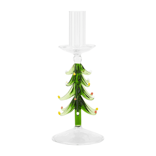 small glass tree taper