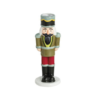 green nutcracker taper holder