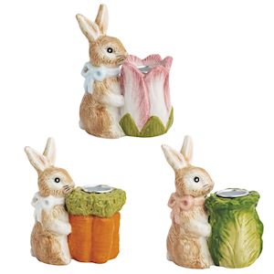 bunny taper holder - assorted