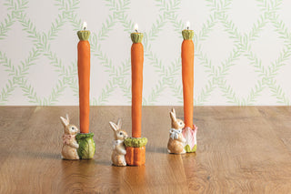 bunny taper holder - assorted