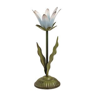 metal flower candlestick - assorted