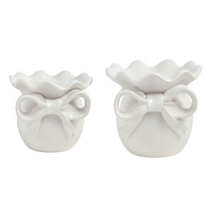 bow pillar ceramic holder - assorted