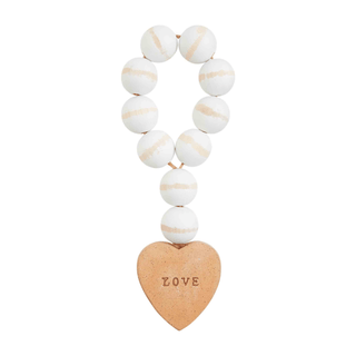 heart terracotta decor beads