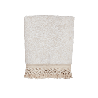 cream tassel throw blanket