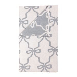 chenille bow blanket - assorted