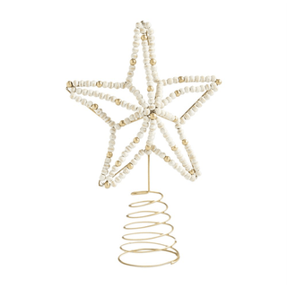 beaded star tree topper