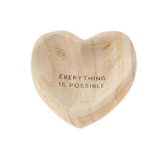 everything is possible wood trinket tray