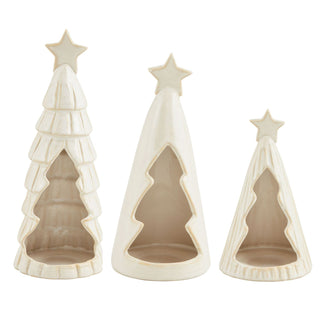 ceramic tree votive holder - assorted
