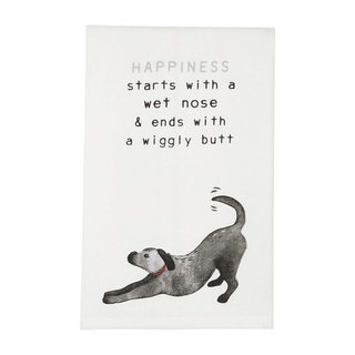 wet nose dog hand towel