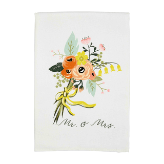 mr. and mrs. hand towel