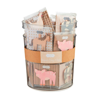 farm animal chip clips - assorted