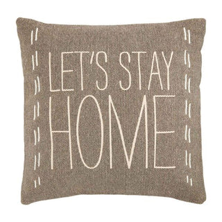 lets stay home throw pillow