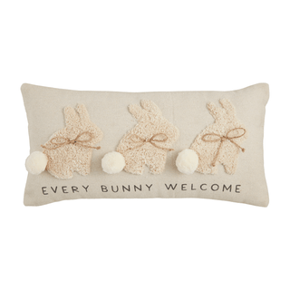 lumbar tufting bunny pillow