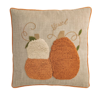 tufted pumpkin pillow - assorted