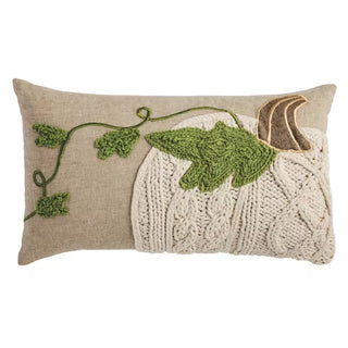 lumbar pumpkin vine pillow