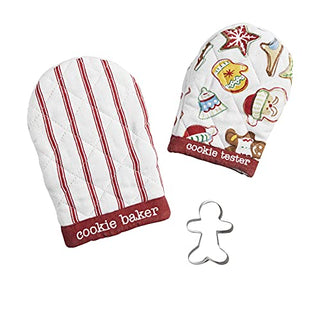 matching christmas oven mitt set
