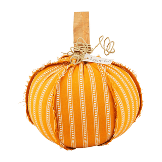 large woven pumpkin sitter