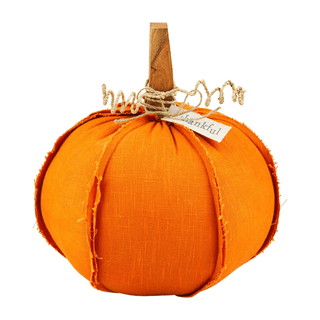 medium woven pumpkin sitter