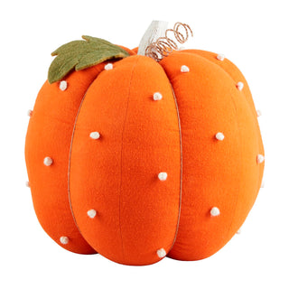 orange dotted stuffed pumpkin