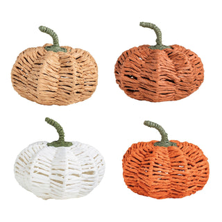 assorted woven pumpkins