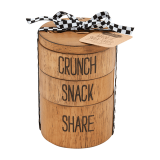 stacked magnetic snack tower