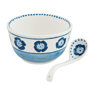 block print salsa bowl set