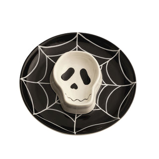 halloween round dishes - assorted