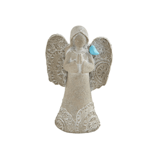 small concrete garden angel