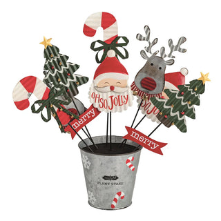 christmas plant stakes - assorted
