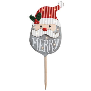 santa light-up yard stake
