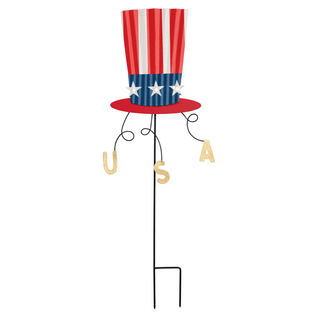 usa americana hat yard stake