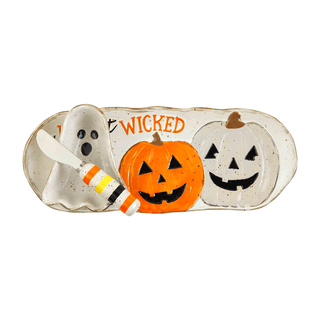wicked halloween dip and tray set